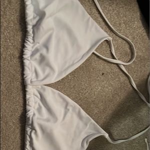 White bikini top